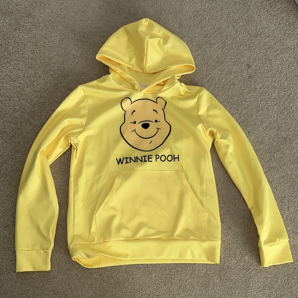 NWOT Kids Winnie Pooh yellow hoodie